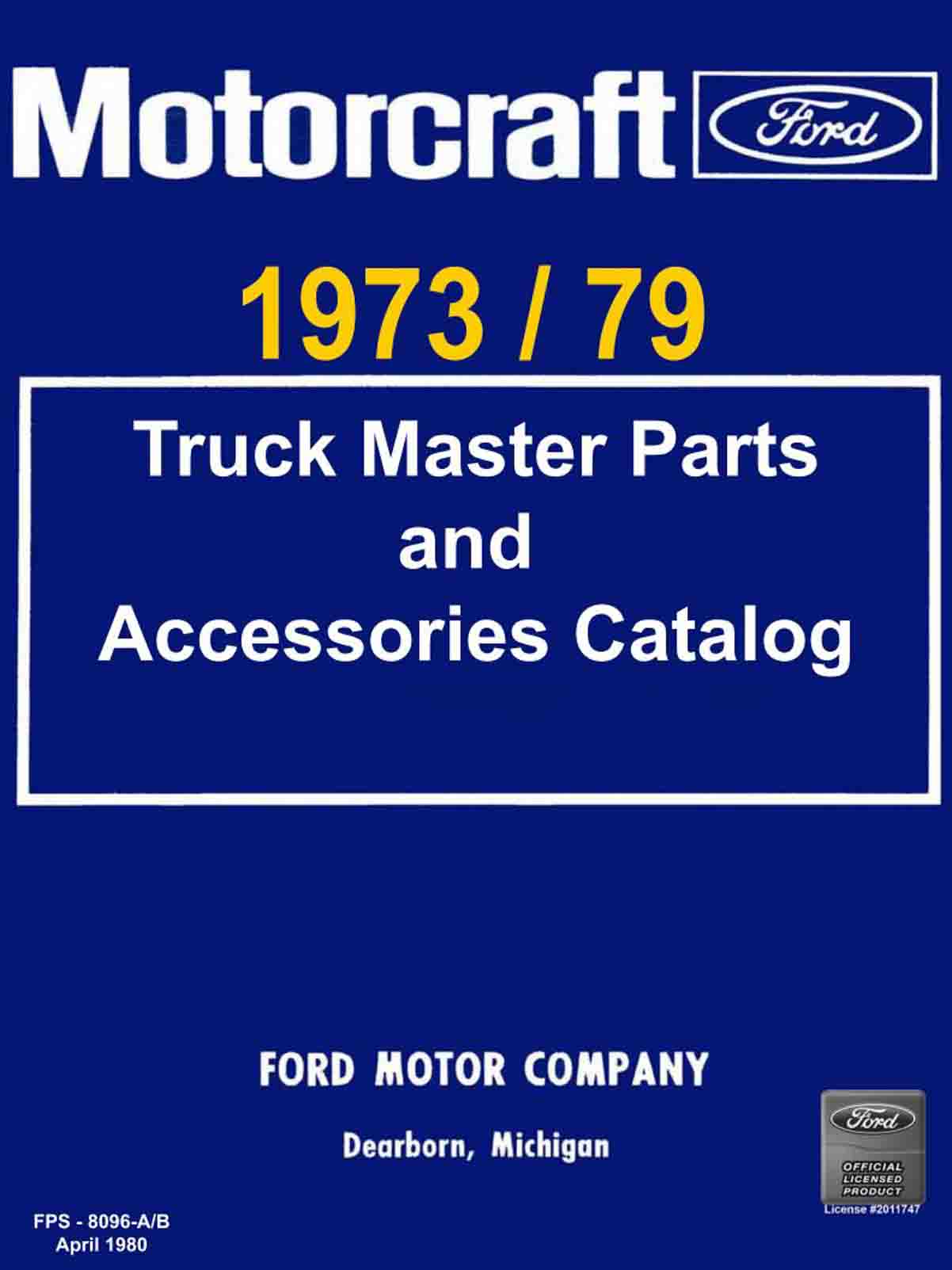 1977 ford f150 parts catalog