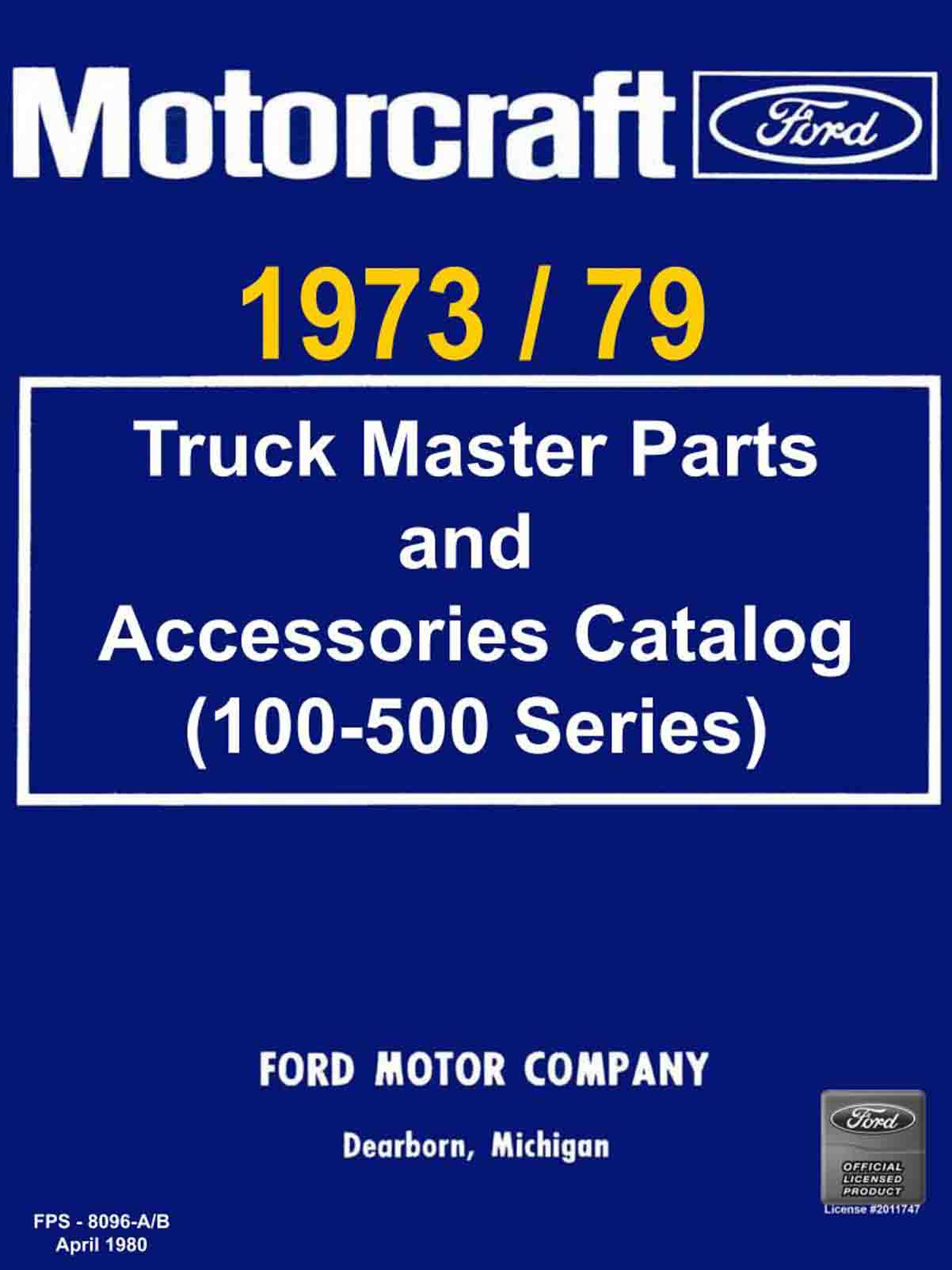 1978 ford truck parts catalog