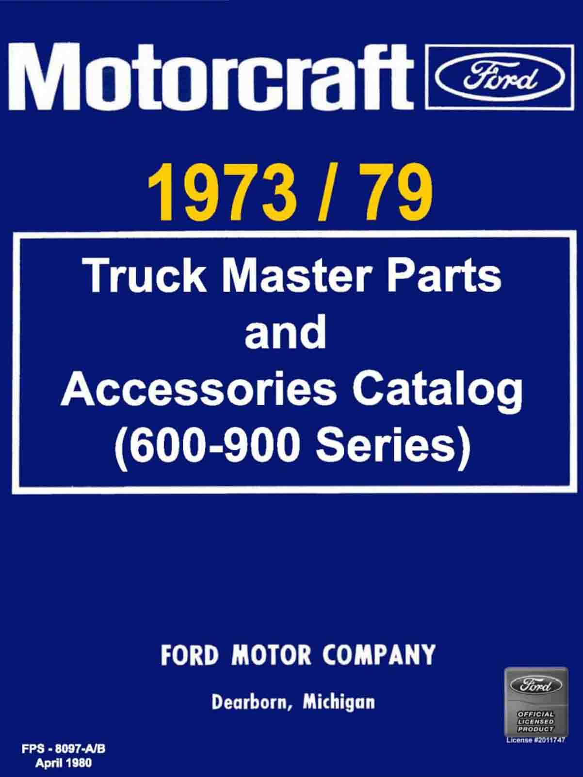 1979 ford f100 parts catalog
