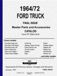 1964-1972 Ford Truck Parts Catalog