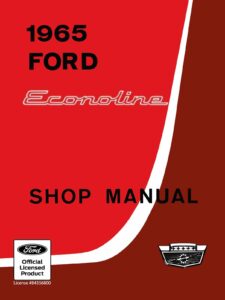 1965 Ford Econoline Shop Manual PDF