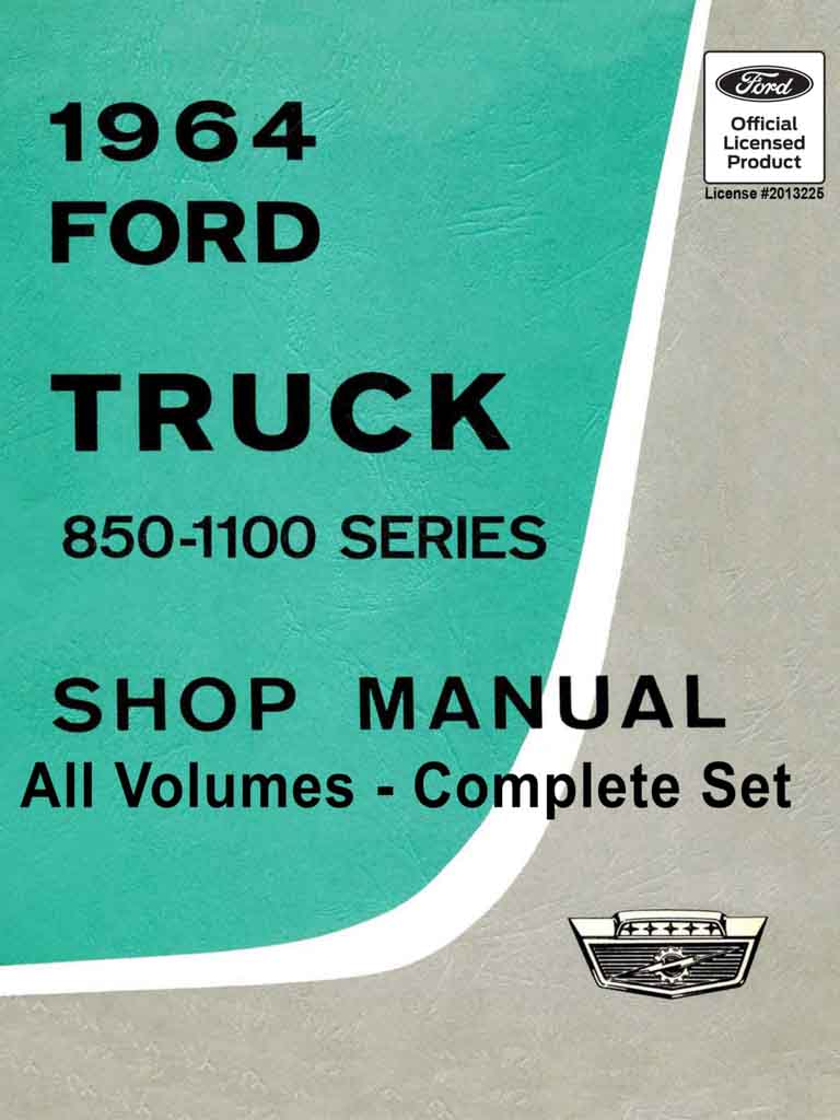 1964 ford truck shop manual pdf 850-1100 series