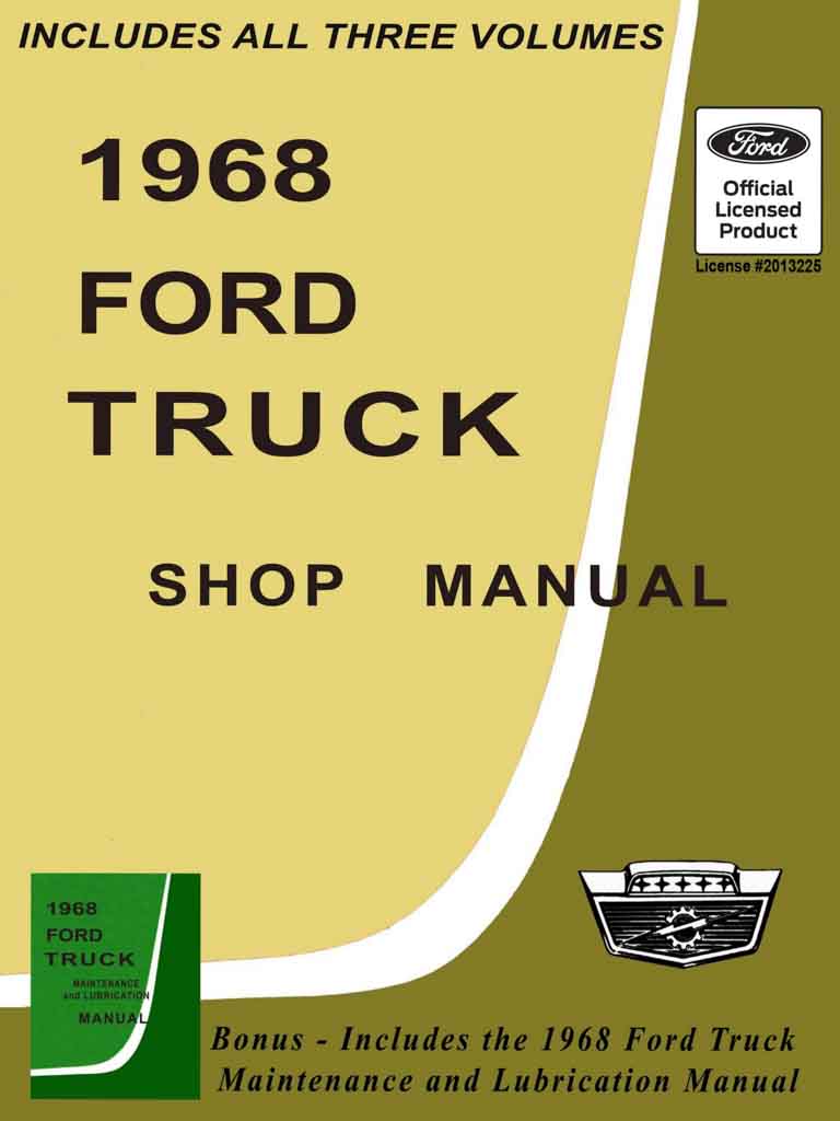 1968 ford truck shop manual pdf