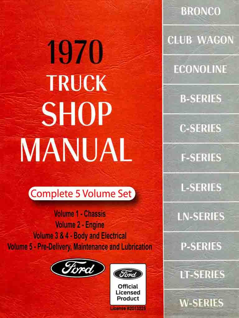 1970 ford truck shop manual pdf