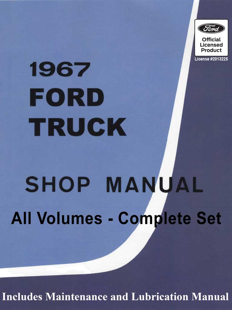 1967 ford truck shop manual pdf