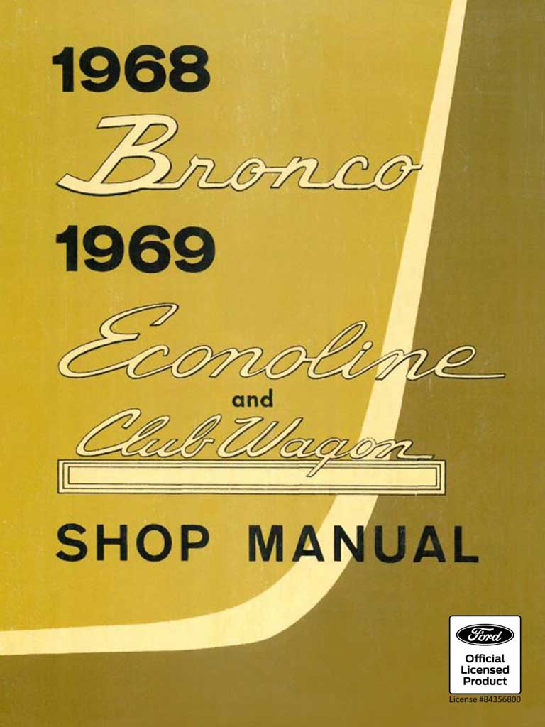 1968 bronco 1969 econoline shop manual pdf