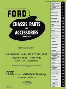 1928-1948 Ford Chassis Parts and Accessories Catalog PDF (Form 3633)