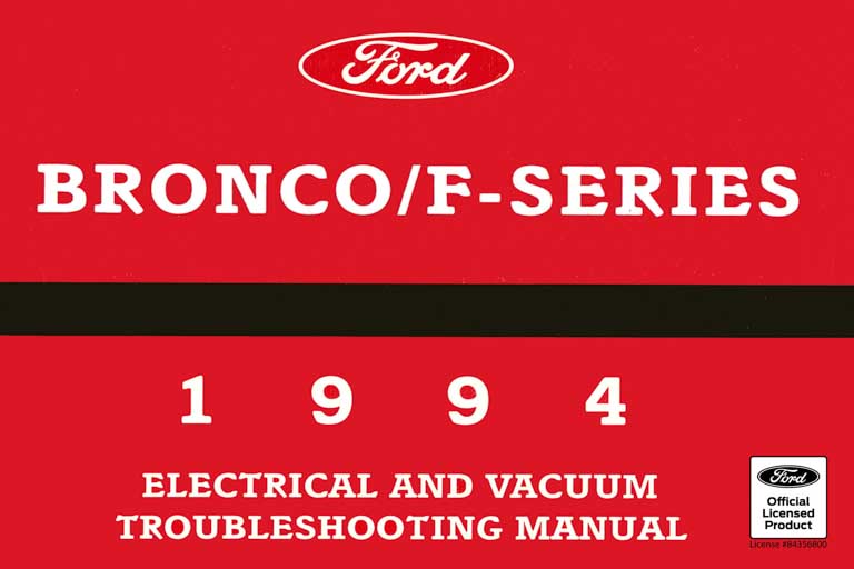 1994 ford f series f150 f250 f350 bronco electrical vacuum troubleshooting manual evtm pdf download