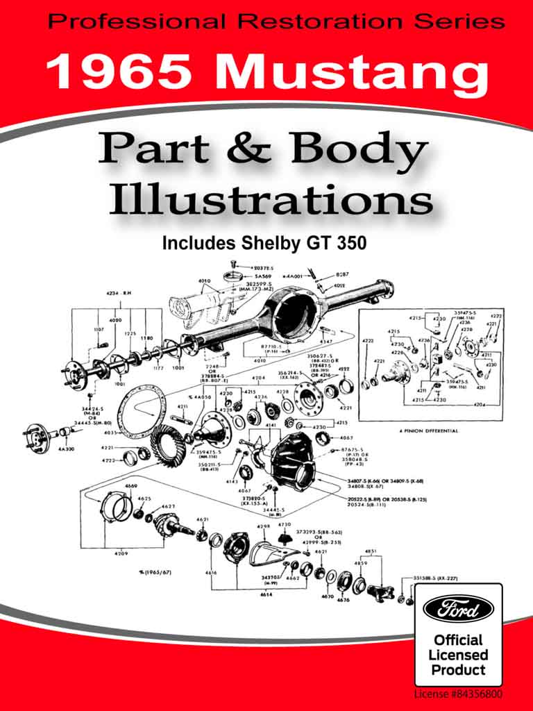 1965 mustang part and body illustrations pdf download