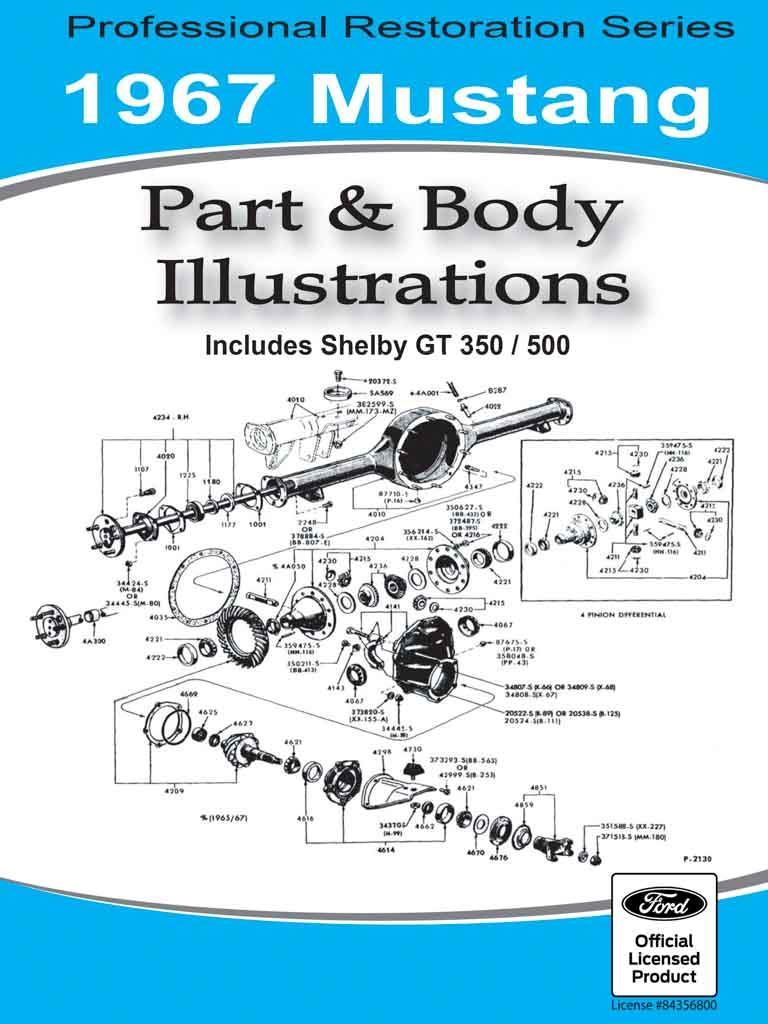 1967 mustang part and body illustrations pdf download