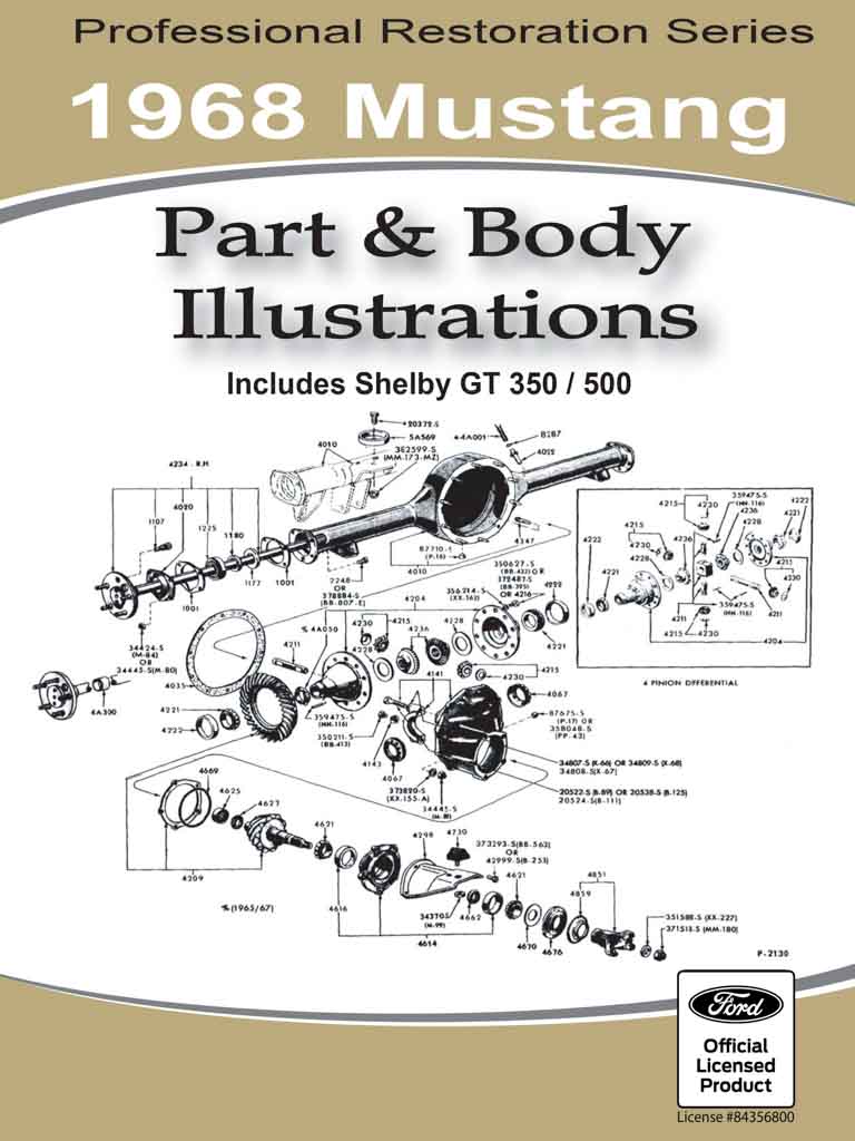 1968 mustang part and body illustrations pdf download