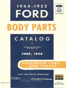 1944-1952 Ford Car and Truck Body Parts Catalog PDF (Form 3605)