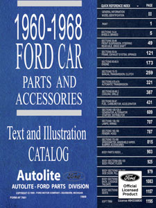 1960-1968 Ford Car Parts Catalog PDF Download